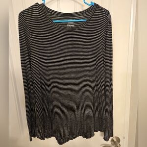 Apt. 9 Womens striped long-sleeved top